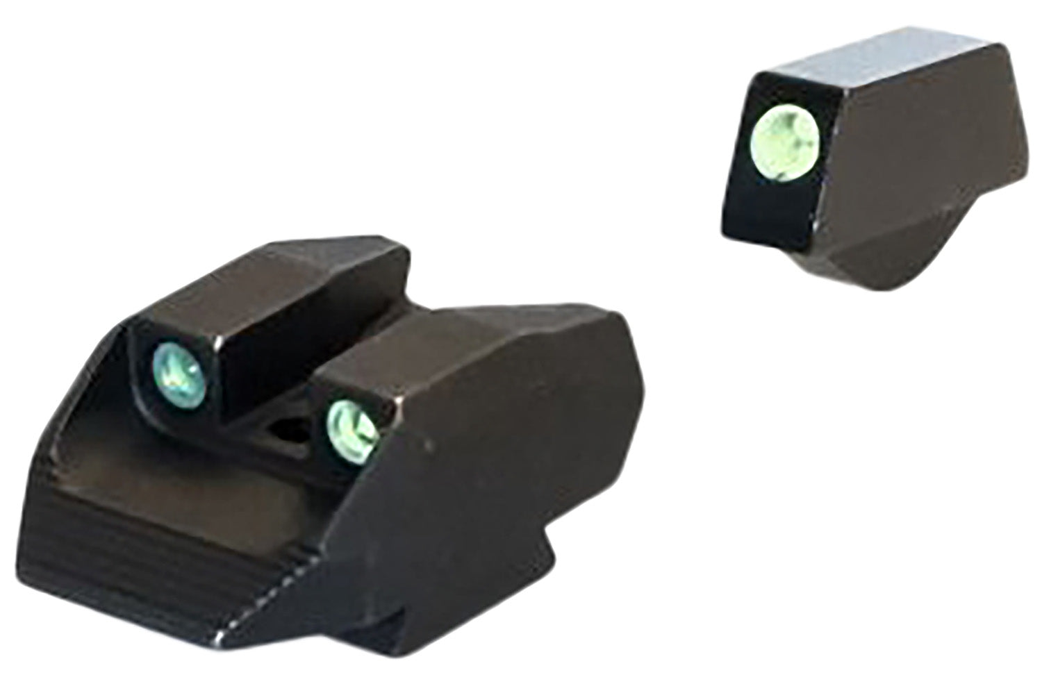 Kimber ML11231 K6S Night Sight Set Green Tritium Black Outline, Windage Adjustable Rear