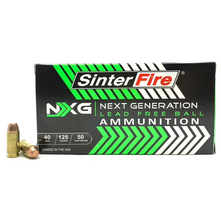 Sinterfire SF40125NXG  .40 S&W 125 gr Lead Free Ball (LFB)