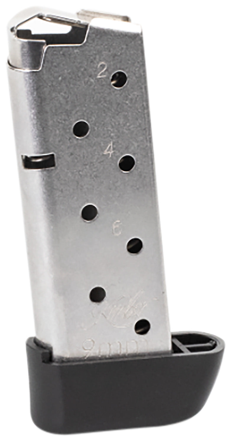 Kimber Micro 9 9mm Luger 7-Round Extended Silver Stainless Magazine
