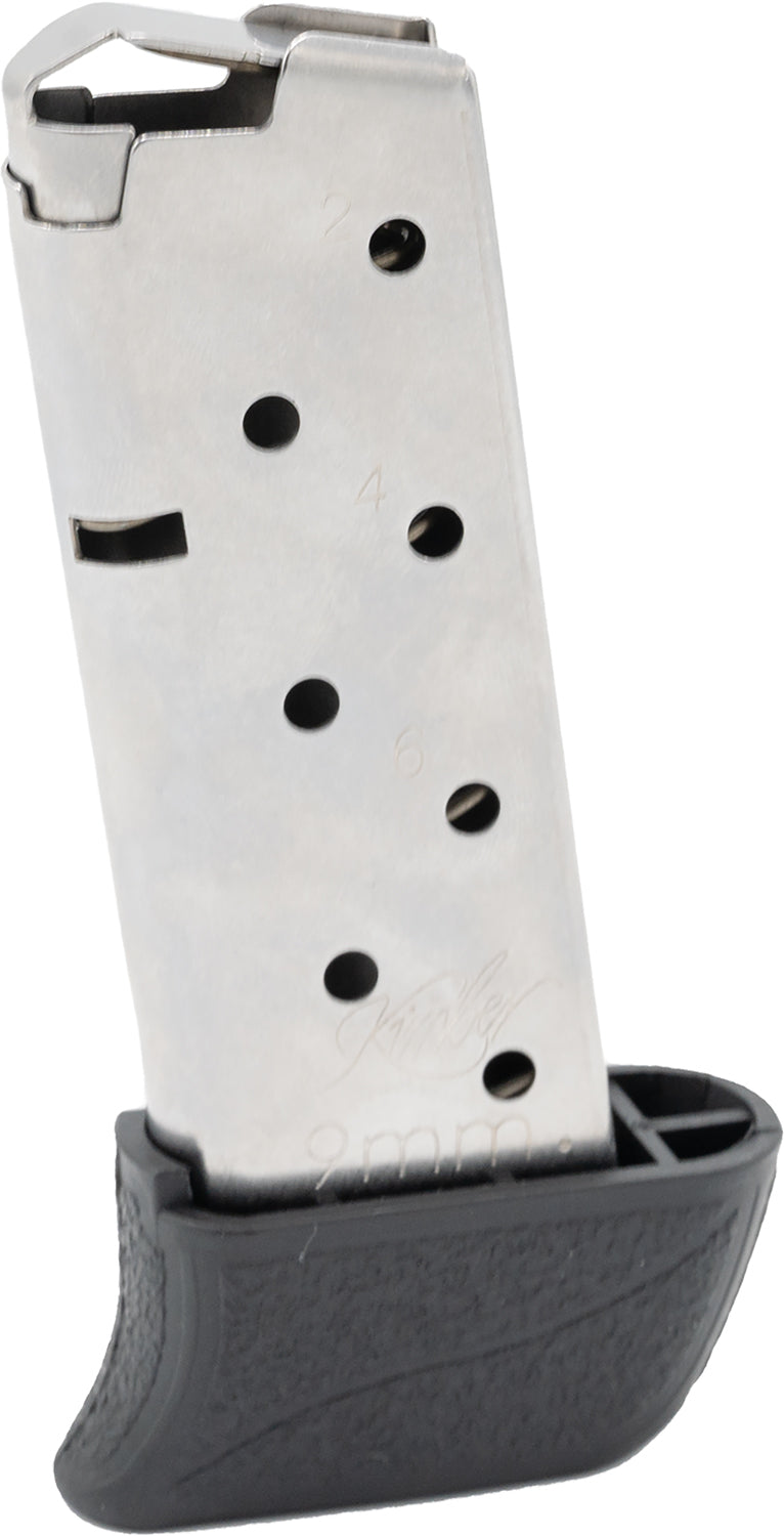 Kimber Micro 9 9mm Luger 8-Round Extended Silver Stainless Magazine