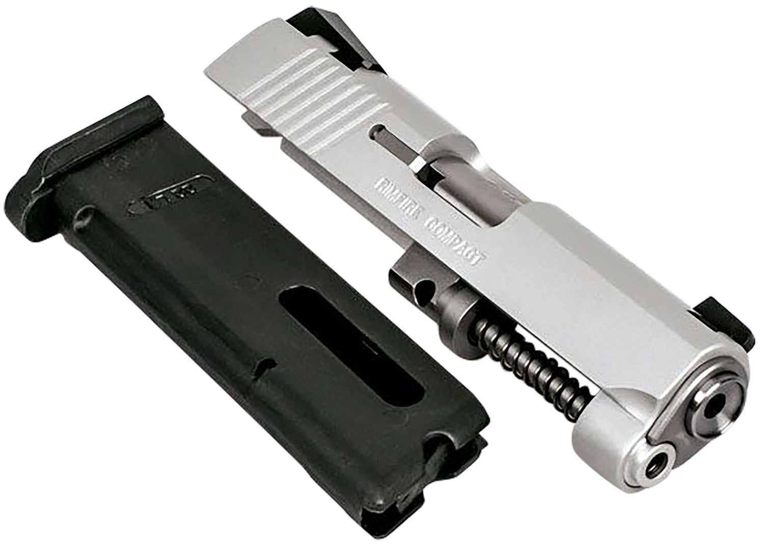 Kimber 1100485 Rimfire Compact Conversion Kit for 1911 .22 LR 10rd Silver Fixed Sights