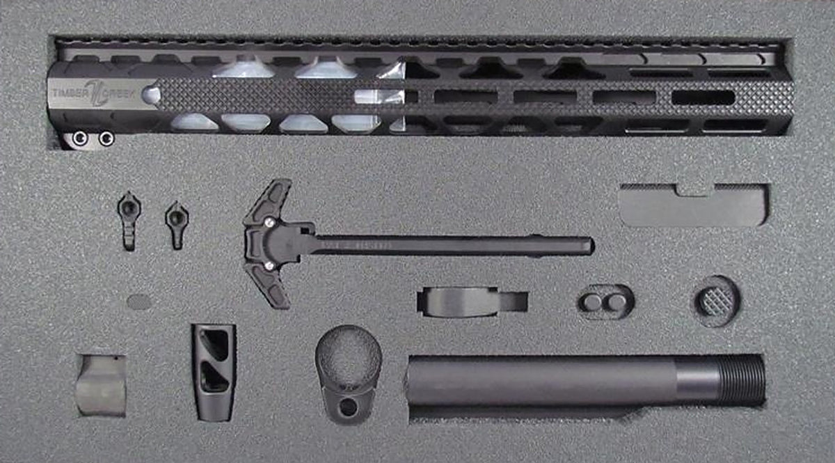 Timber Creek Outdoors Greyman AR-15 Rifle Complete Build Kit Black Finish
