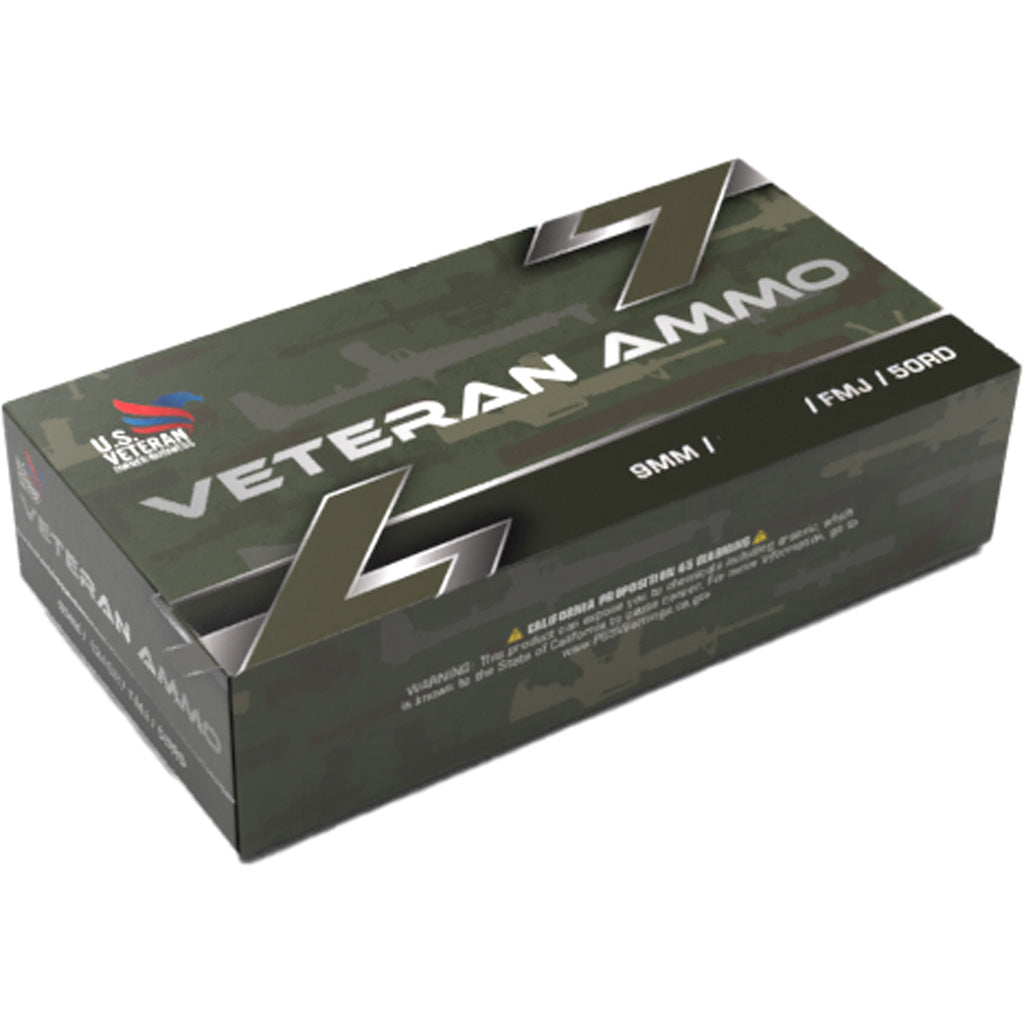Veteran Ammo 9mm Luger / Parabellum  124 grain Full Metal Jacket ammunition