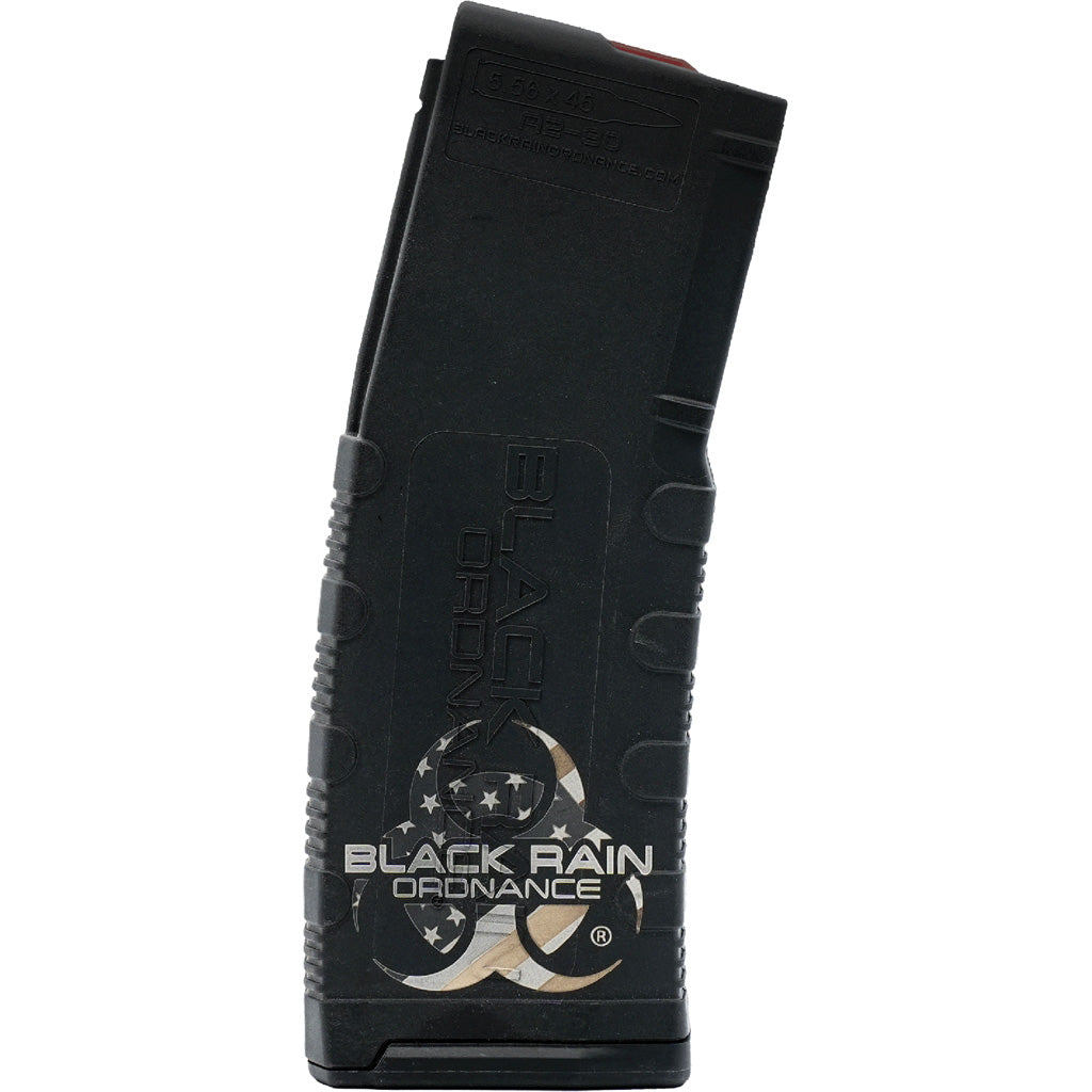 Black Rain Ordnance Flag Laser Etched AR-15 30-Round 5.56 NATO Magazine