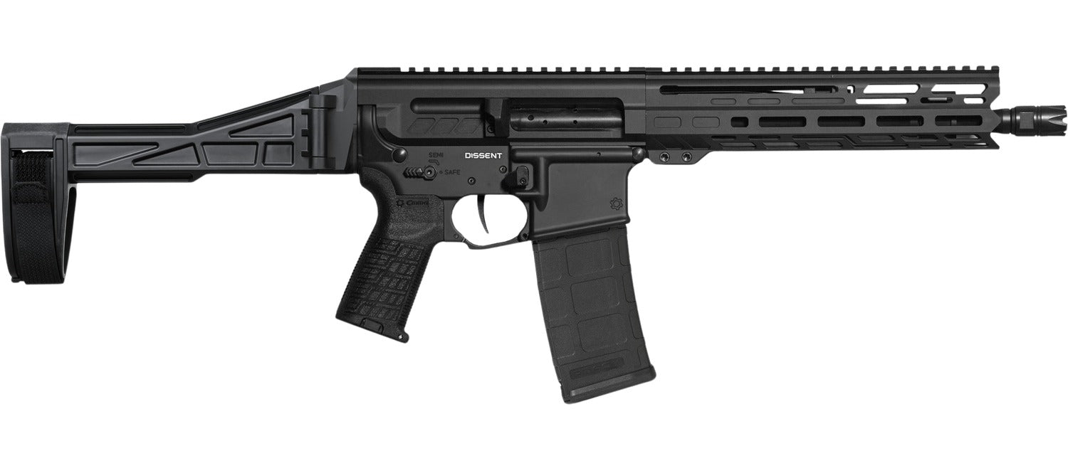 CMMG 30AC50F-AB Dissent MK4 300 Blackout 30+1 10.50" Black Nitride Threaded Barrel, 5.50" M-LOK Handguard, Black Armor Cerakote Aluminum Picatinny Rail Receiver, Black CMMG Zeroed Grip