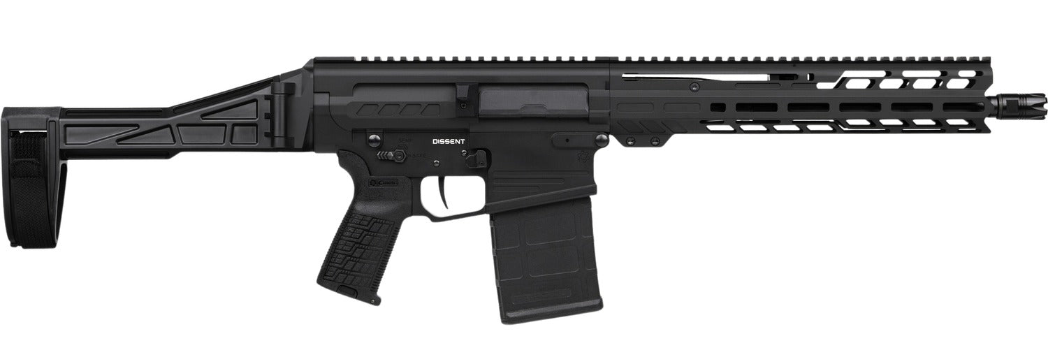 CMMG 33A380C-AB Dissent MK3 8.6 Blackout 20rd 12.50" Black Nitride 7075-T6 Aluminum Receiver 11" Proprietary Handguard CMMG Zeroed Grip