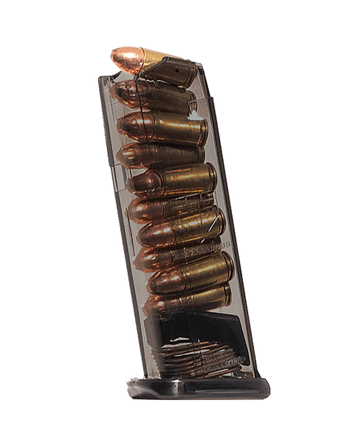 ETS SMKGLK43X 9mm 10rd Flush Mag for Glock 43X Translucent Smoke