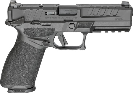 Springfield Armory EC9459BMSLCU Echelon 9mm Luger 10+1 4.50" Black Melonite Steel Barrel, Black Melonite Optic Ready/Serrated Steel Slide, Black Polymer Frame w/Picatinny Rail