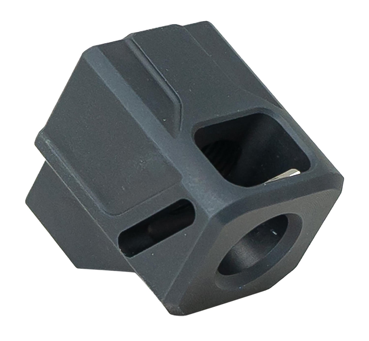 Faxon Firearms FFPACOMPDSMP01 EXOS-514 9mm Muzzle Compensator for M&P Black Aluminum 1/2"x28