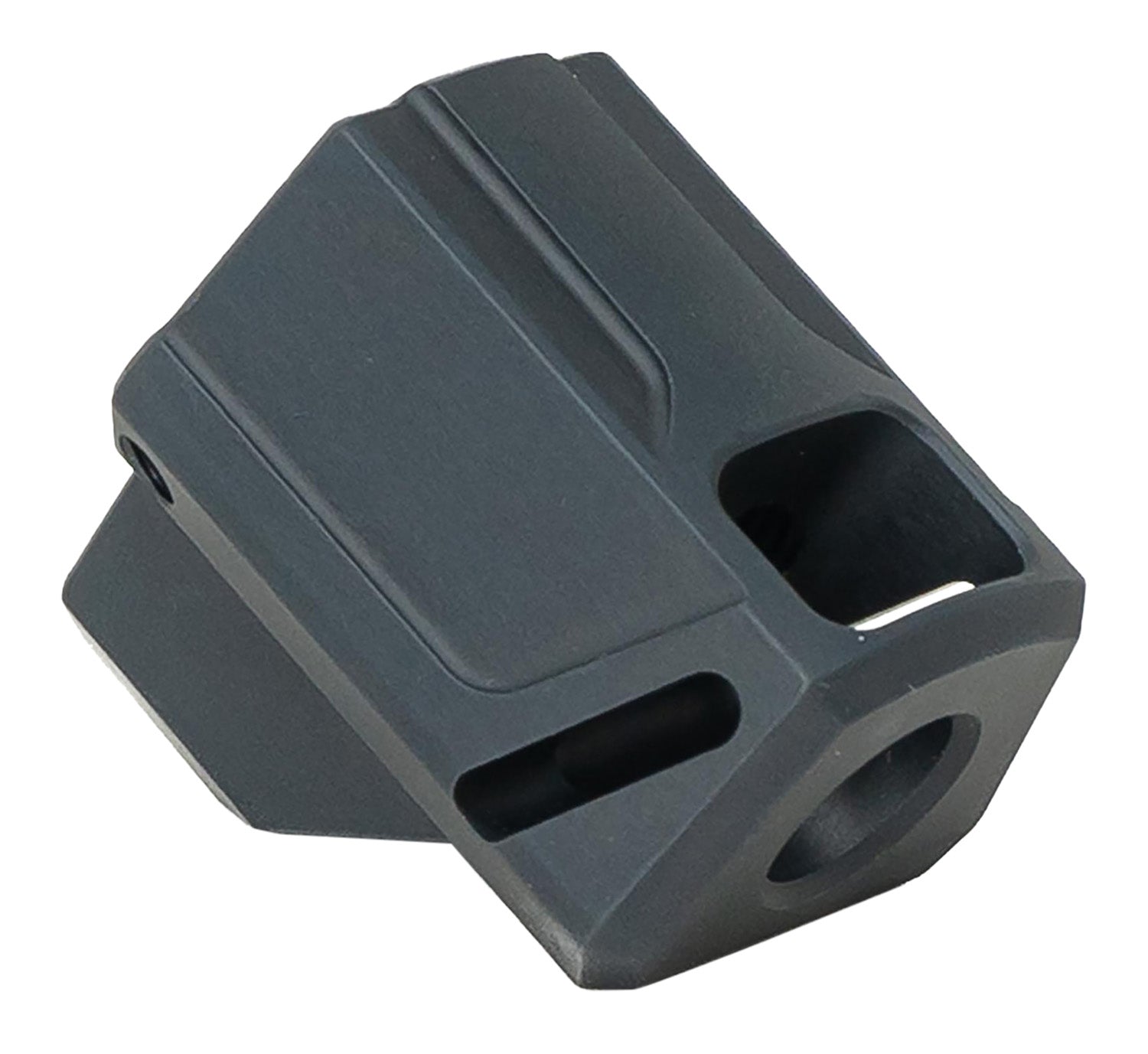 Faxon Firearms FFPACOMPDSS01 EXOS-515 9mm Muzzle Compensator for SIG Black Aluminum 1/2"x28