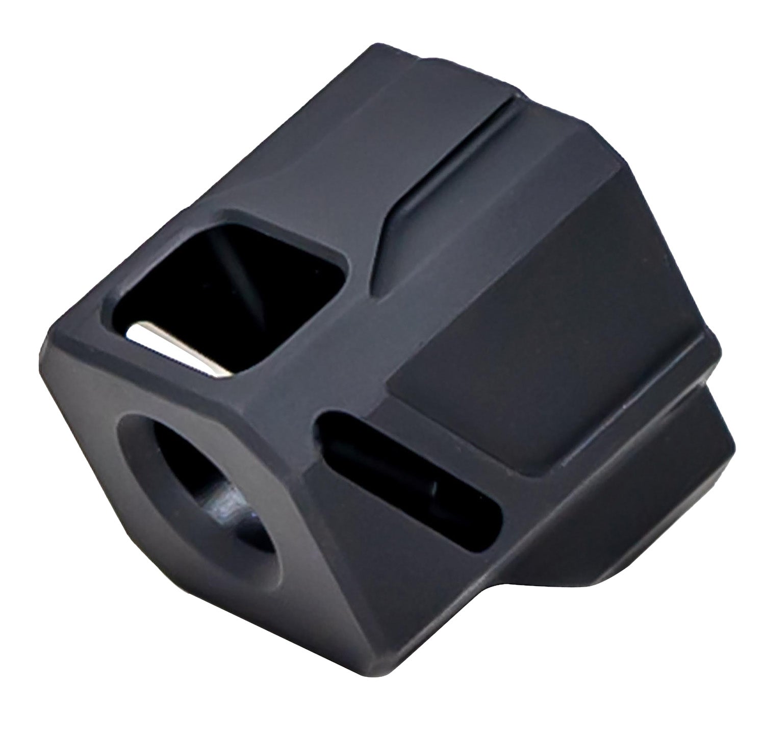 Faxon Firearms FFPACOMPDSG02 EXOS-543 9mm Muzzle Compensator Glock Gen 4 Black Aluminum 1/2"x28