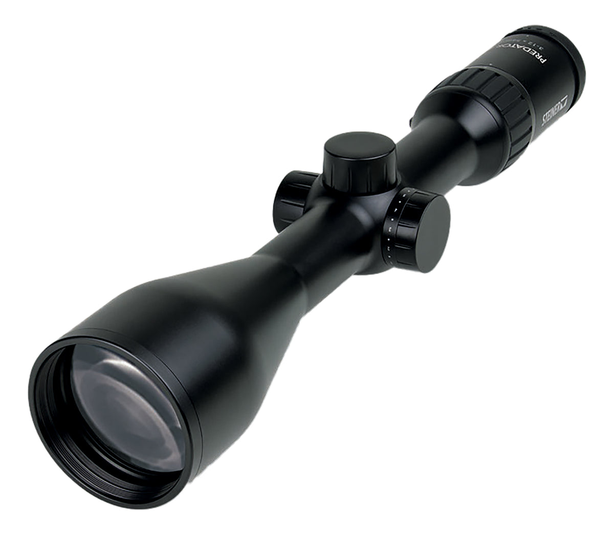 Steiner 8778 Predator 4 3-12x56mm Black Illuminated E3 Ballistic Reticle Riflescope