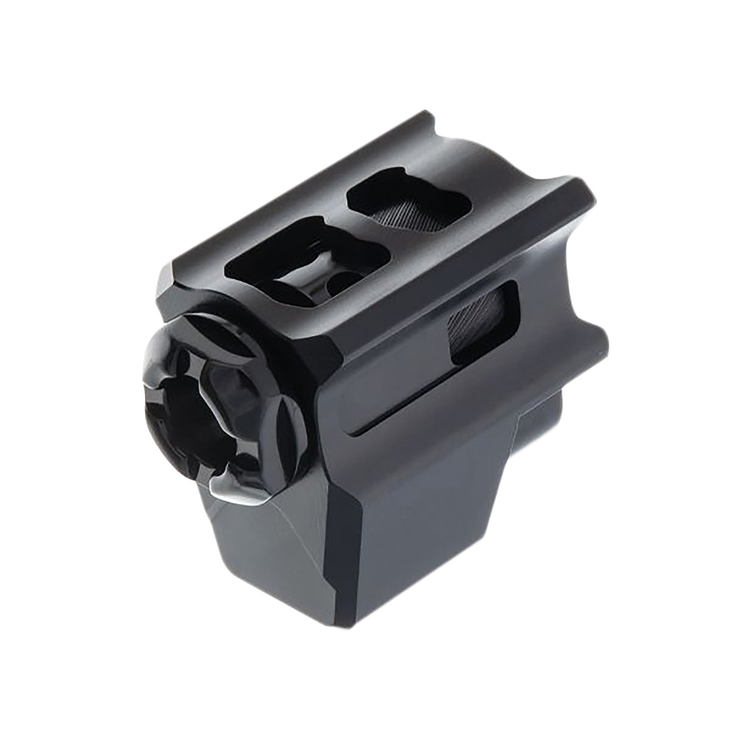 Tyrant Designs CNC Glock Muzzle Compensator Black Aluminum 9mm
