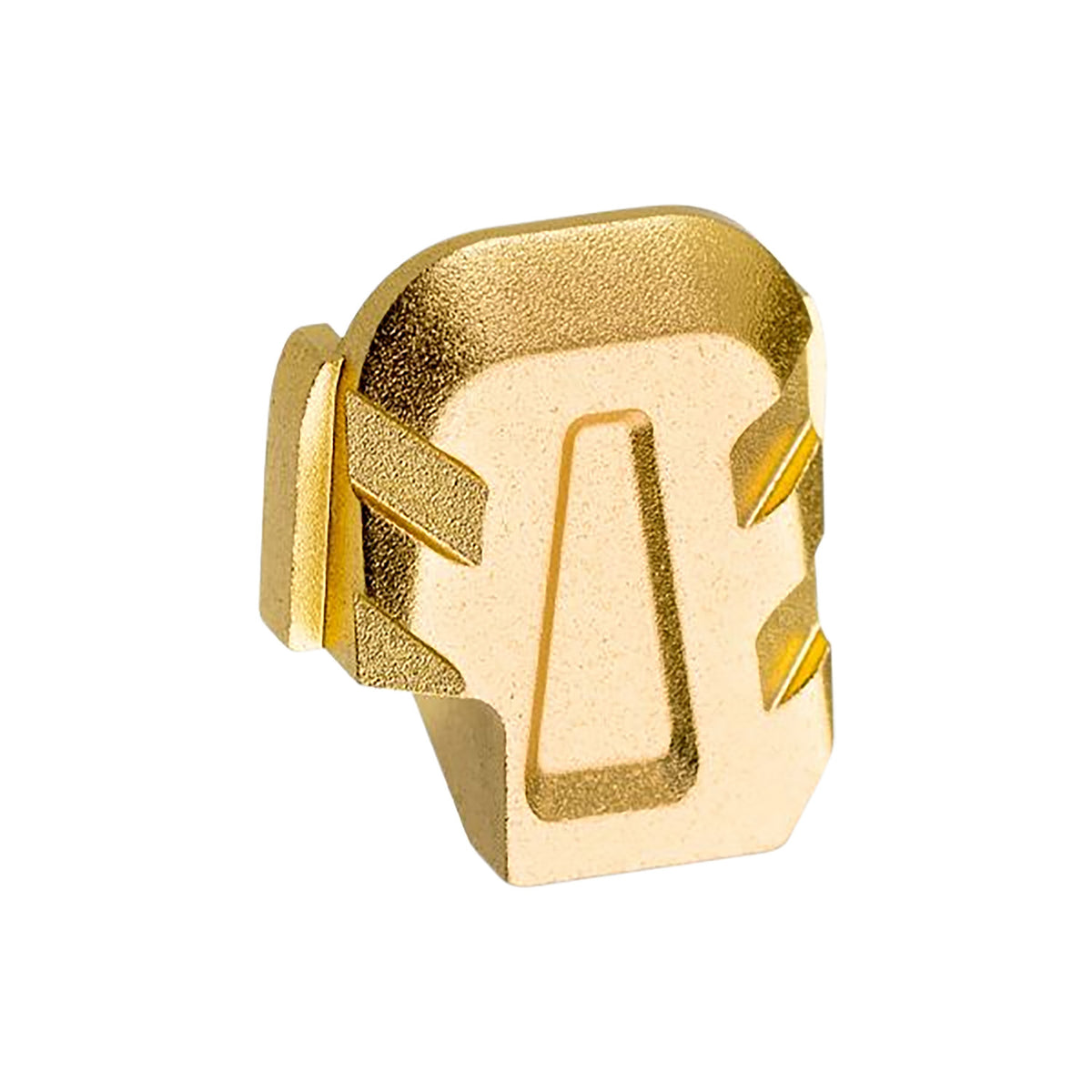Tyrant CNC Sig P365 Chevron Design Rear Slide Cap Gold Anodized Aluminum