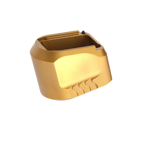 Tyrant CNC TDMPMAGEXFSGOLD Gold Aluminum Mag Extension 9mm/40 S&W Compatible with M&P Full-Size