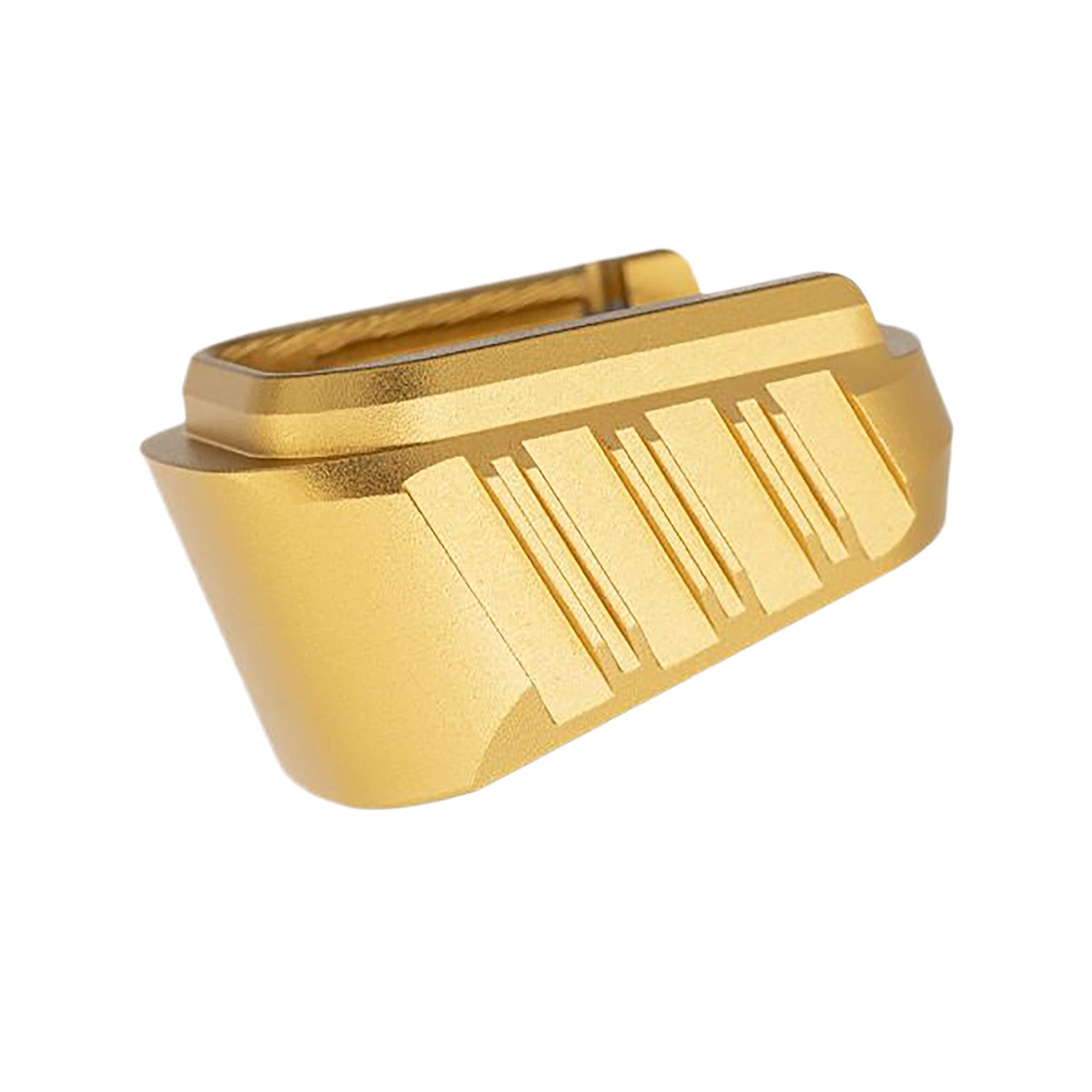 Tyrant CNC TDHCATMAGEX3GOLD Gold Aluminum Mag Extension Fits Springfield Hellcat Pro