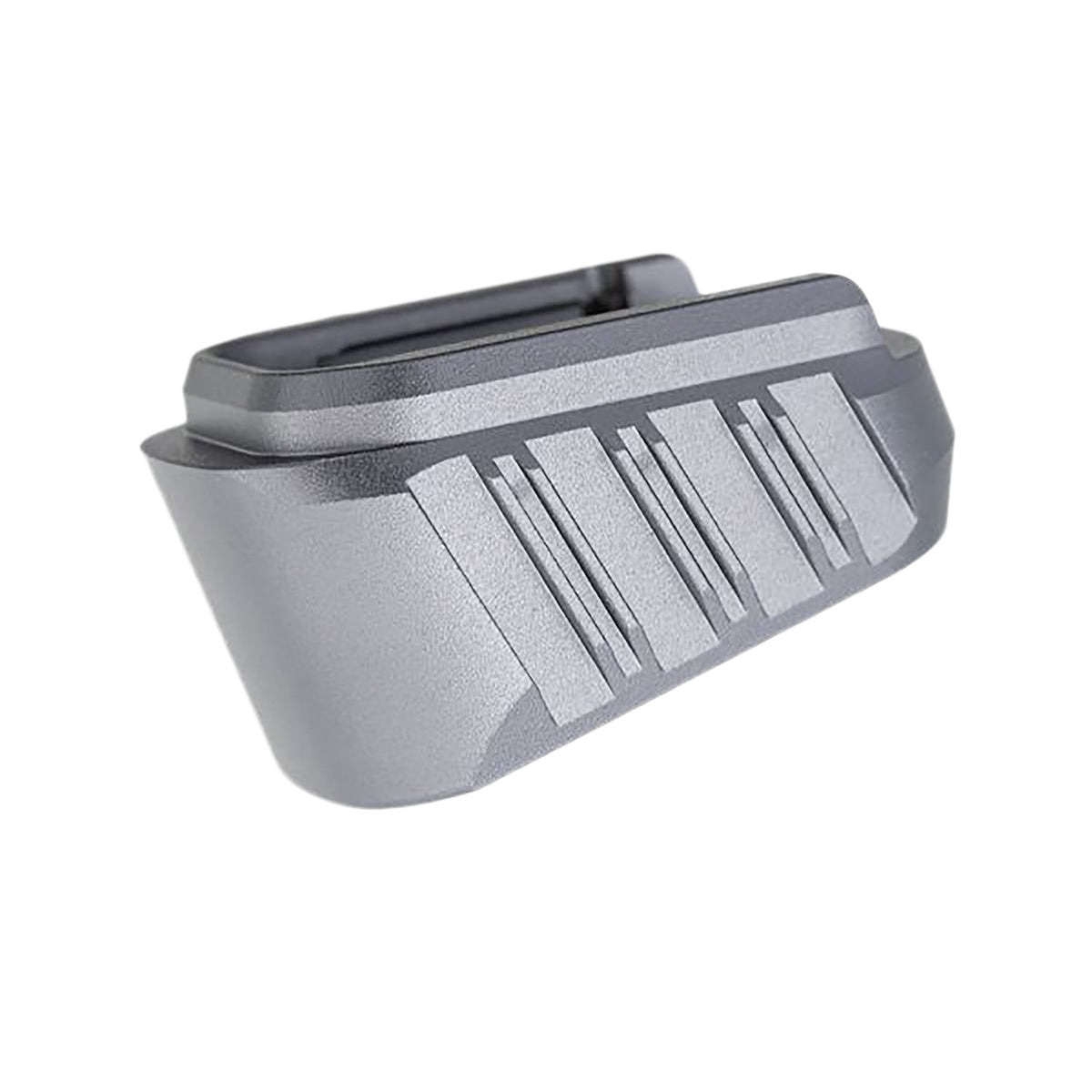 Tyrant CNC TDHCATMAGEX3GREY Grey Aluminum Mag Extension Fits Springfield Hellcat Pro