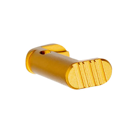 Springfield Hellcat Pro Gold Anodized Extended Magazine Release by Tyrant CNC