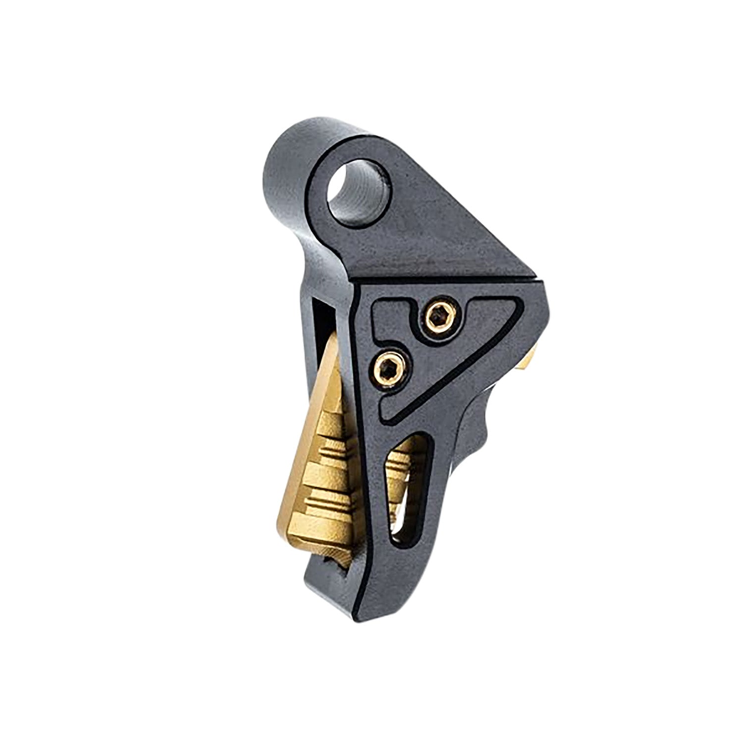 Springfield Hellcat Pro Black and Gold Aluminum Trigger by Tyrant CNC