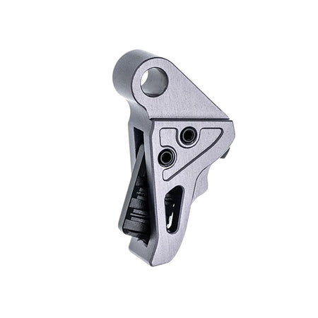 Springfield Hellcat Pro Gray/Black Aluminum Trigger by Tyrant CNC I.T.T.S
