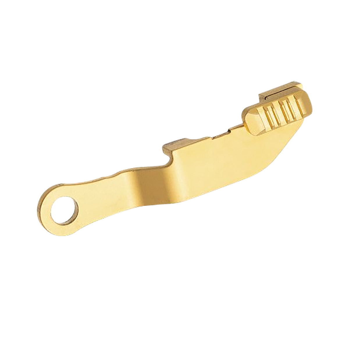Springfield Hellcat Extended Slide Release Gold Finish by Tyrant CNC