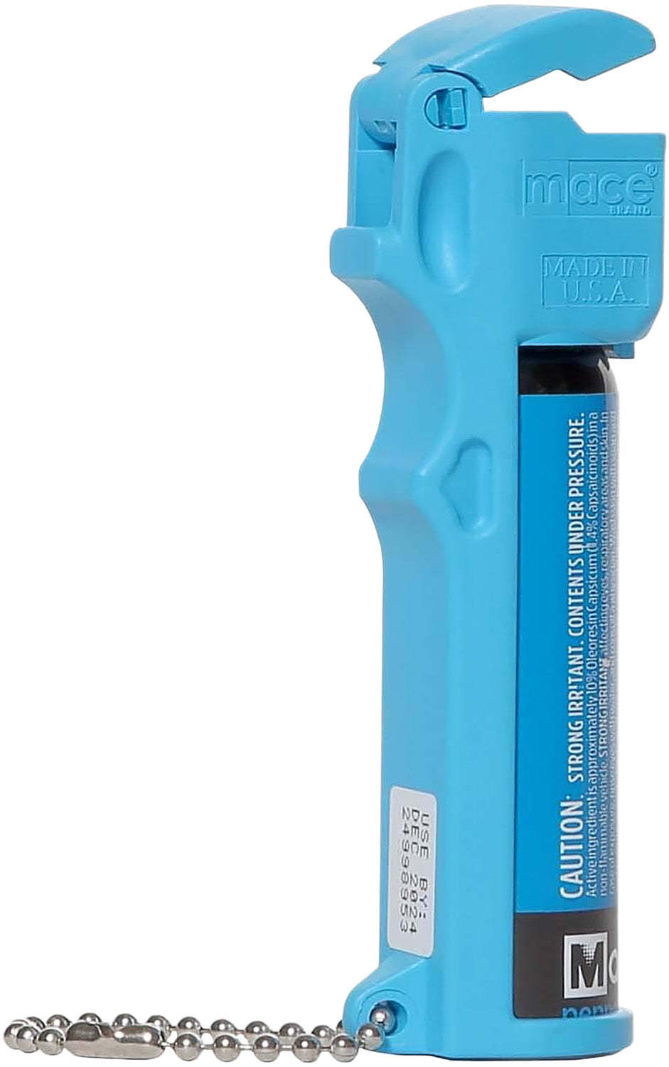 Mace 80727 Neon Blue Personal Pepper Spray with UV Dye 12 Foot 20 Burst
