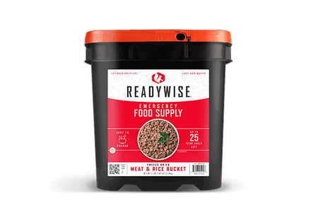 Wise Foods RW07704 88-Serving Freeze Dried Meat and Rice Emergency Food Bucket