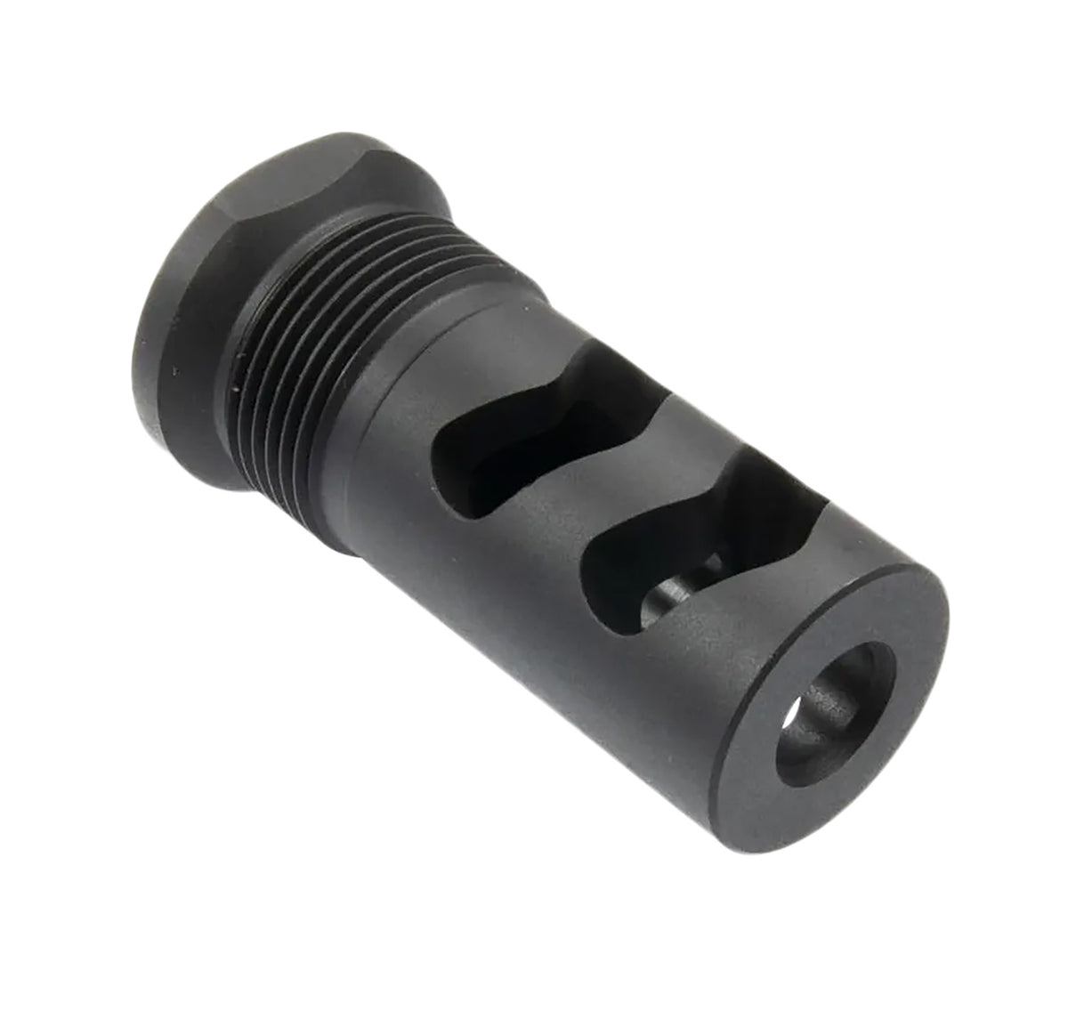 Wilson Combat SPRTMBFB30 30 Cal Rapid-Thread Suppressor Muzzle Brake 5/8x24 Melonite Finish