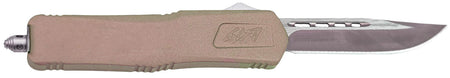 Great Lakes Firearms Medium OTF Spring-Assisted Knife 3.50" Steel Blade FDE Cerakote Handle