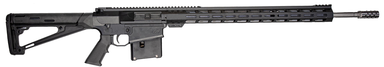 Great Lakes Firearms GL10LA7PRCSSBLK GLFA 7mm PRC 5+1 24" Stainless Threaded Barrel, Black Cerakote Picatinny Rail Aluminum Receiver, M-LOK Handguard, Hogue Fixed Black Synthetic Stock, Mil-Spec Grip