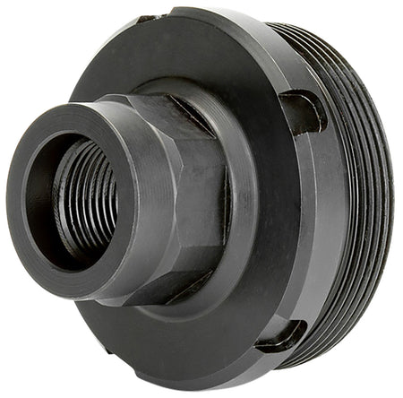 Griffin Armament 1.375x24 to 5/8x24 Direct Thread Suppressor Adapter 17-4 Stainless Steel Nitride Black