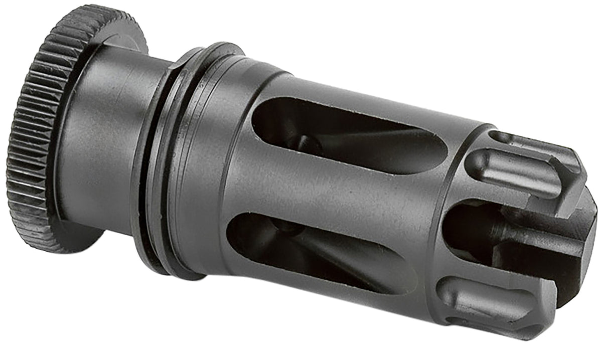 Griffin Armament DLFC22C1228 5.56/.22 Dual-Lok Flash Comp QD Muzzle Device 1/2-28 Black Nitride Stainless