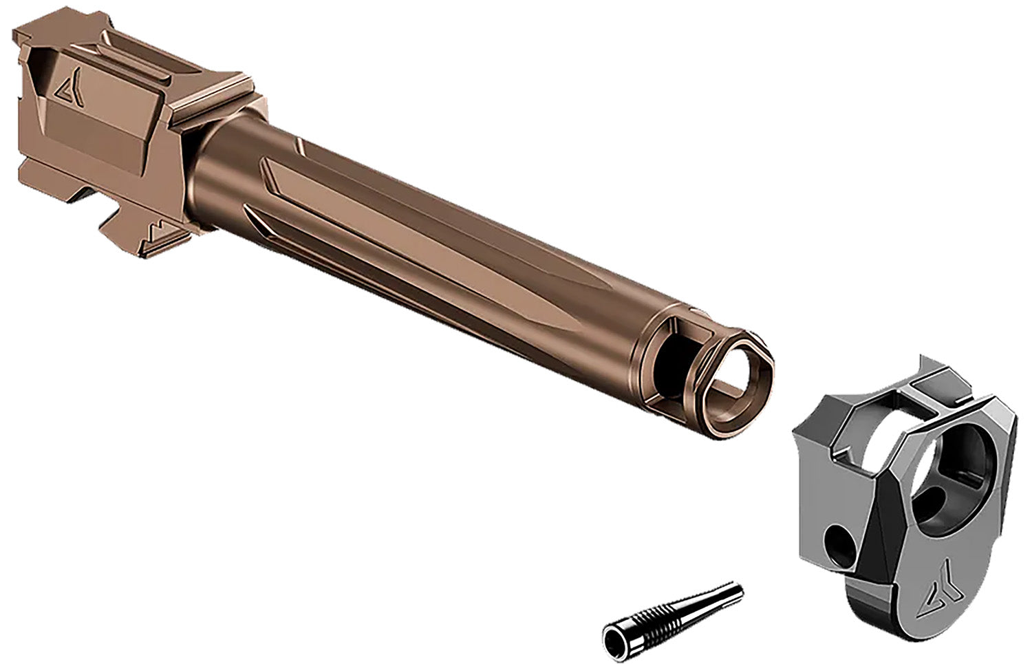 Radian Weapons R0839 9mm Ramjet + Afterburner Glock 17 Gen5 Barrel Combo Bronze Stainless