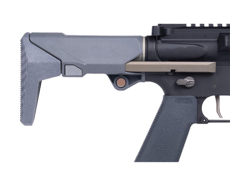 Q LLC ACCSHORTYSTOCKGRAY Gray Polymer Shorty Rifle Stock Fits AR/M4