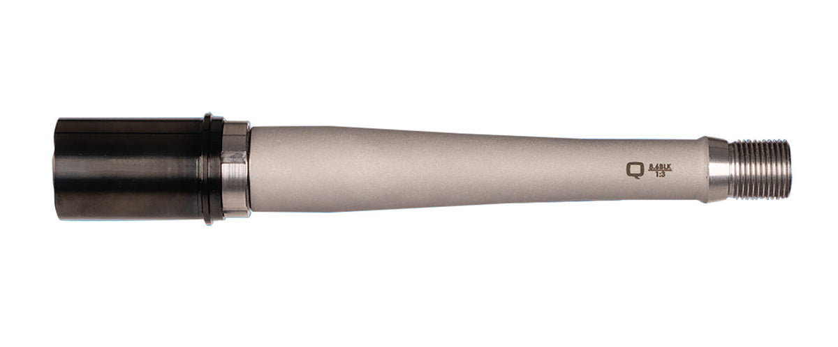 Q LLC ACCFIXBARREL8.68INCH 8" Fixed 8.6 Blackout Barrel Bead Blasted Matte Stainless