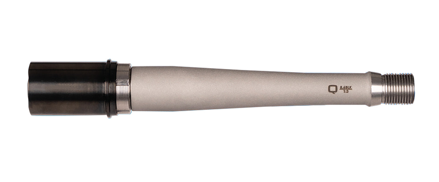 Q LLC ACCFIXBARREL8.68INCH 8" Fixed 8.6 Blackout Barrel Bead Blasted Matte Stainless