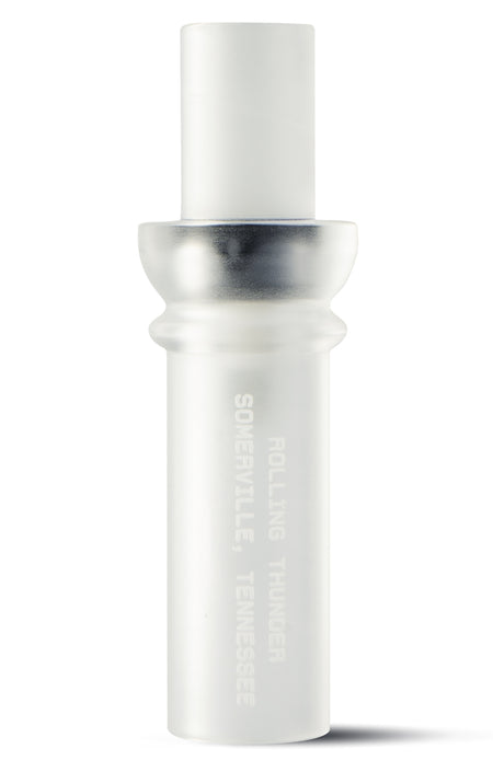 Rolling Thunder DC212CF Two Stroke Cutdown Duck Call – Double Reed, Frost Acrylic