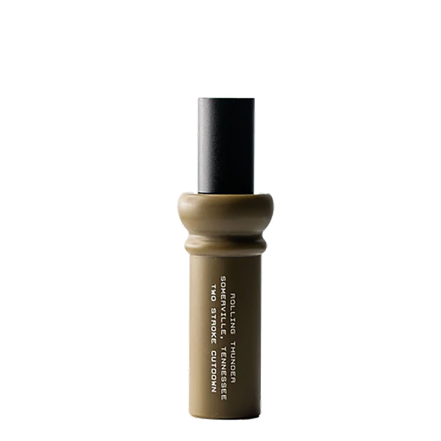 Rolling Thunder DC212DTN Two Stroke Dark Tan/Black Acrylic Double Reed Cutdown Duck Call