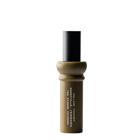 Rolling Thunder DC212DTN Two Stroke Dark Tan/Black Acrylic Double Reed Cutdown Duck Call
