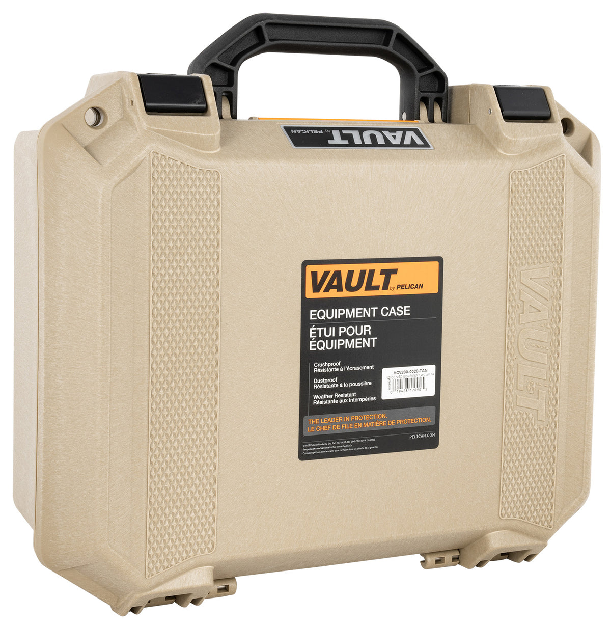 Pelican VCV2000020FDE Vault Medium FDE Polymer Case Protective