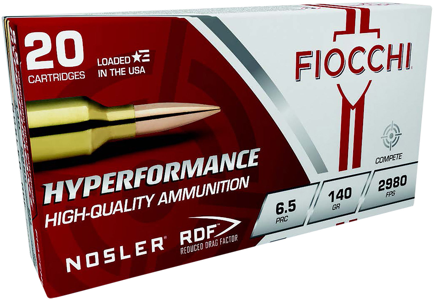 Fiocchi 6.5 PRC Hyperformance Match 140 grain Jacketed Hollow Point ammunition