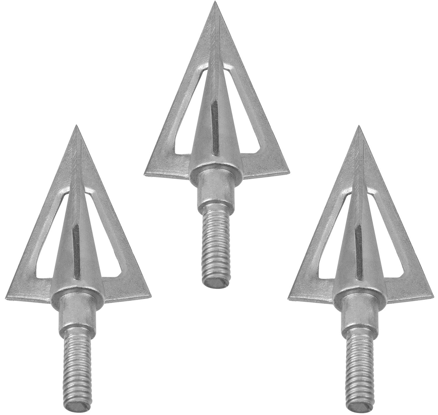 Allen 14615 Ion Fixed Blade Broadhead 100 Grain Gray Triple-Sharpened 3 Pack