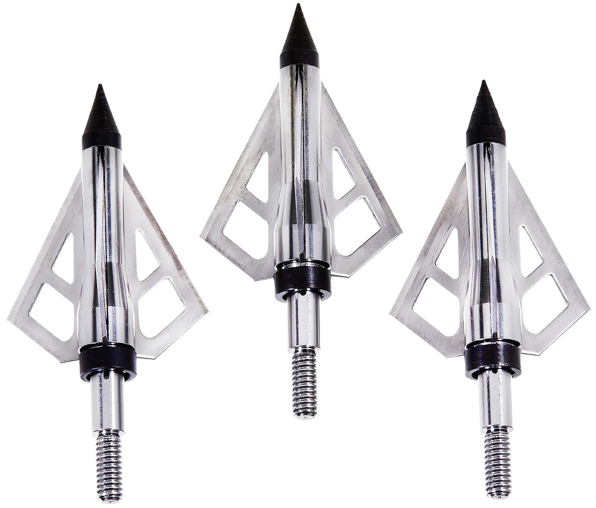 Allen 14625 Optimus Fixed Broadhead Stainless Steel 3-Blade Silver 3 Pack