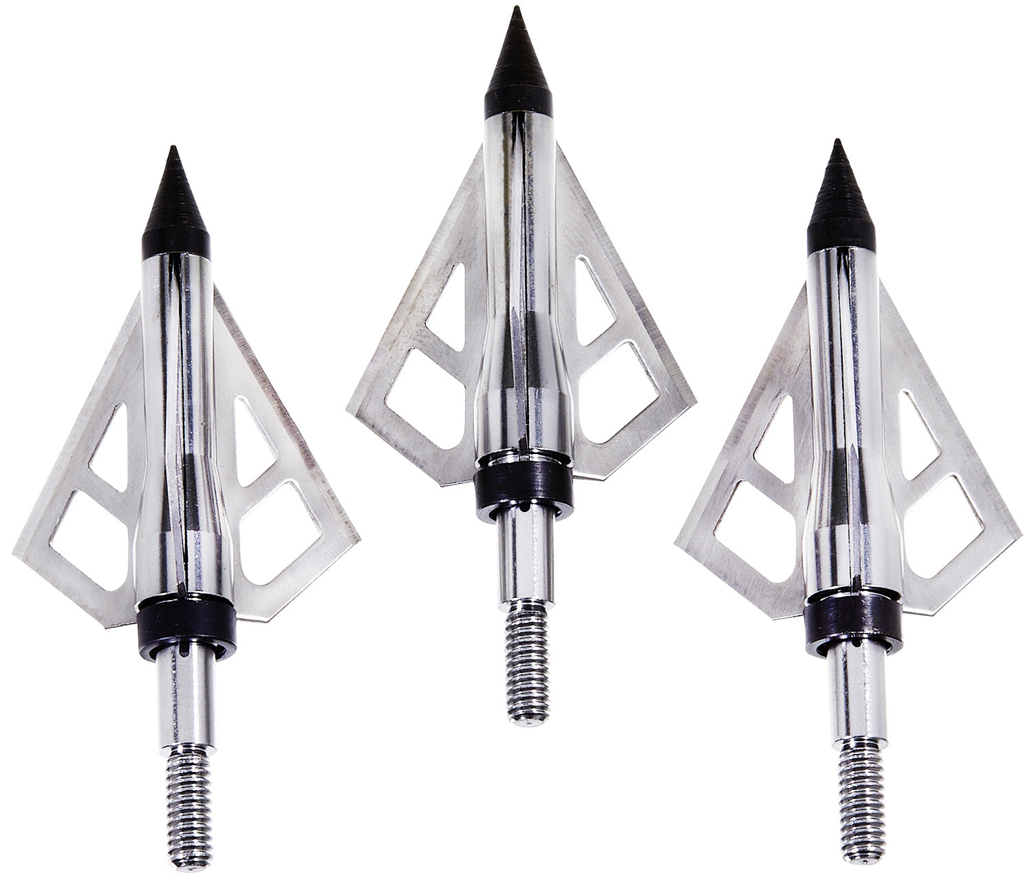 Allen 14625 Optimus Fixed Broadhead Stainless Steel 3-Blade Silver 3 Pack