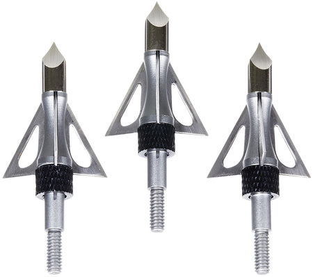 Allen 14635 Stryke Impact Fixed Blade Archery Broadhead Silver 3 Pack