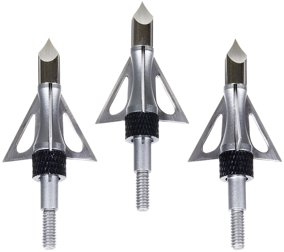 Allen 14635 Stryke Impact Fixed Blade Archery Broadhead Silver 3 Pack