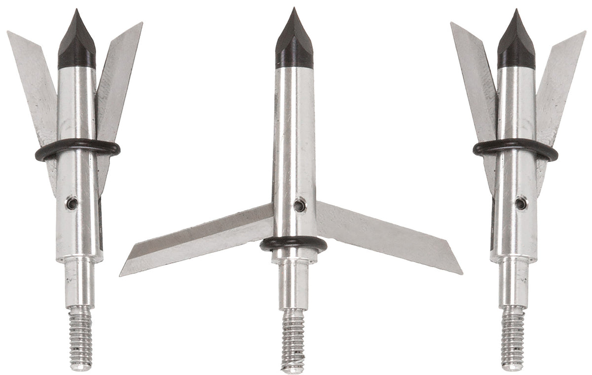 Allen 14674 Stryke Tomahawk Expandable Archery Broadhead Silver 3 Pack