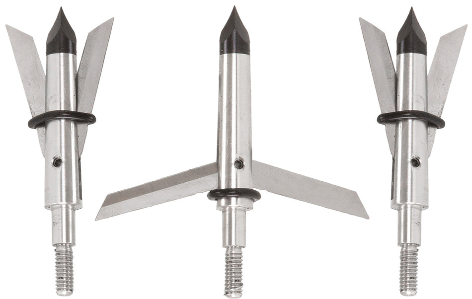 Allen 14674 Stryke Tomahawk Expandable Archery Broadhead Silver 3 Pack