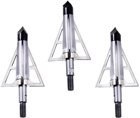 Allen 14694 Velox CX Terminus Crossbow Broadhead Stainless Steel Silver 3 Pack