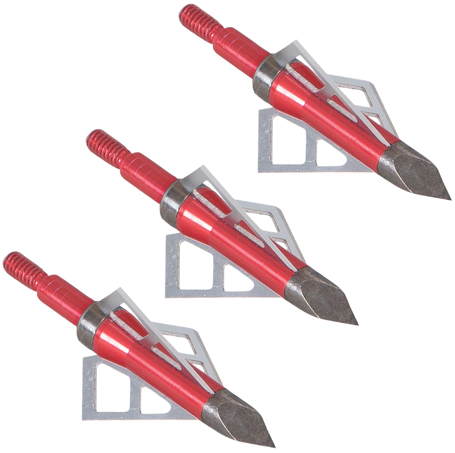 Allen 14696 Velox Photon 3-Blade Archery Broadhead Red Stainless Steel 3 Pack